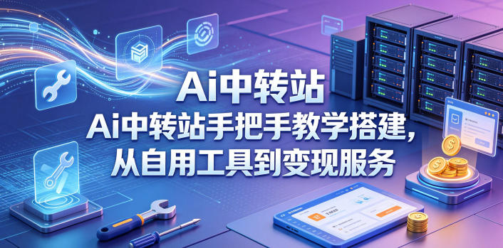 Ai中转站手把手教学搭建，从自用工具到变现服务-云讯网创
