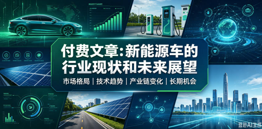 付费文章:新能原车的行业现状和未来展望-云讯网创