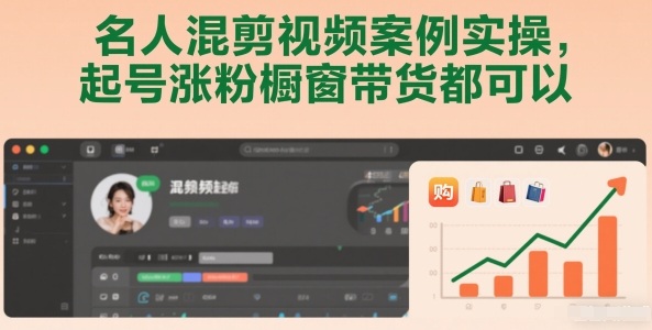 名人混剪视频案例实操，起号涨粉橱窗带货都可以-云讯网创