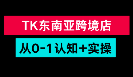 TikTok东南亚跨境从0-1认知实操课-云讯网创