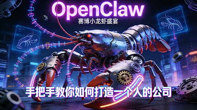 OpenClaw，小龙虾-从产品到爆款的成长之路，手把手教你如何打造一个人的公司-云讯网创