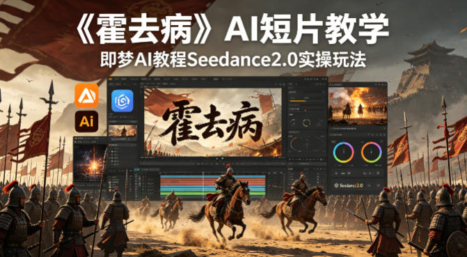 《霍去病》AI短片教学，即梦AI教程Seedance2.0实操玩法-云讯网创