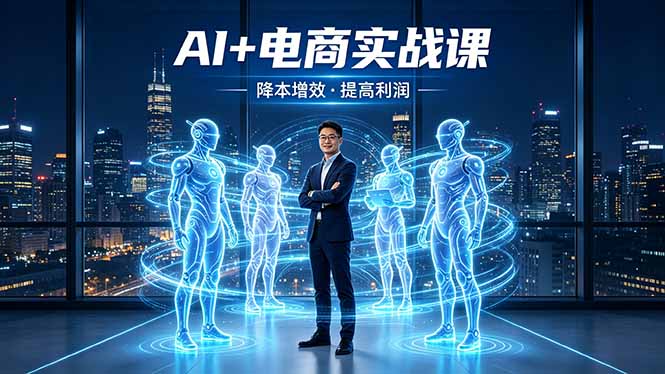 AI+电商实战课，1人+N个AI 智能体，把SOP变AI员工，实现降本增效提高利润-云讯网创