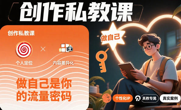 创作私教课，做自己是你的流量密码-云讯网创