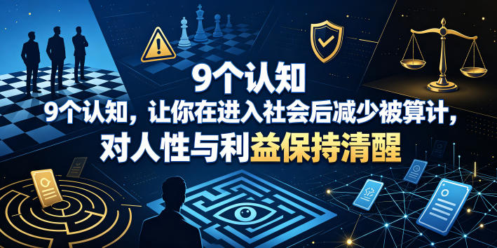 付费文章：9个认知，让你在进入社会后减少被算计，对人性与利益保持清醒-云讯网创