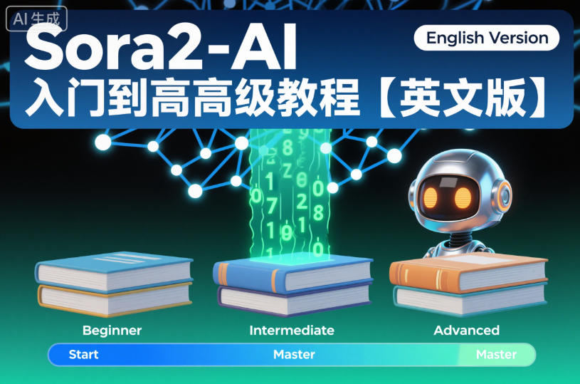 Sora2-AI入门到高级教程【英文版】-云讯网创