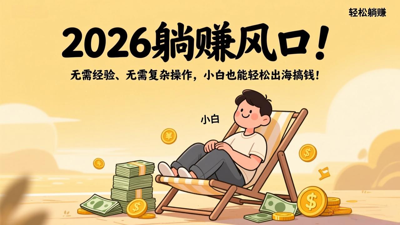2026躺赚风口！无需经验、无需复杂操作，小白也能轻松出海搞钱！-云讯网创