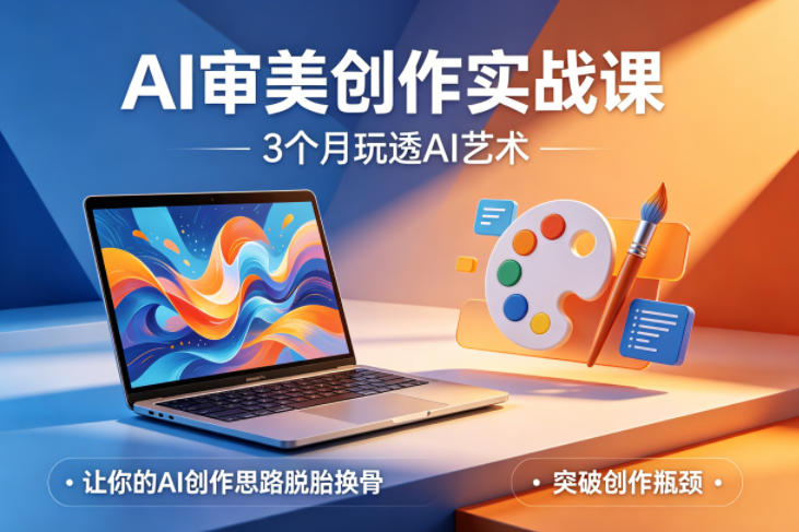 AI审美创作实战课，3个月玩透AI艺术，让你的AI创作思路脱胎换骨，突破创作瓶颈(更新0706)-云讯网创