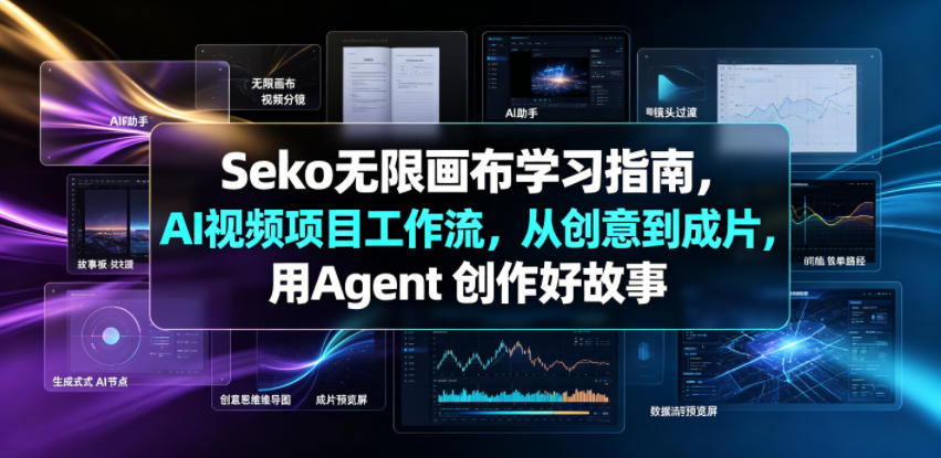 Seko无限画布学习指南，AI视频项目工作流，从创意到成片，用Agent 创作好故事-云讯网创
