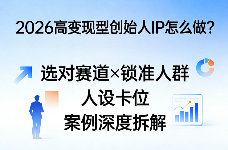 2026高变现型创始人IP怎么做？选对赛道×锁准人群×人设卡位×案例深度拆解-云讯网创
