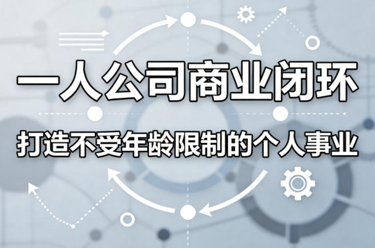 一人公司商业闭环，打造一份不受年龄限制的个人事业-云讯网创