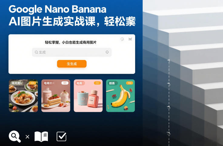 Google Nano Banana AI图片生成实战课，轻松掌握，小白也能生成商用图片-云讯网创