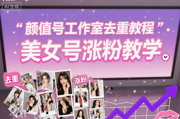颜值号工作室去重教程,美女号涨粉教学-云讯网创