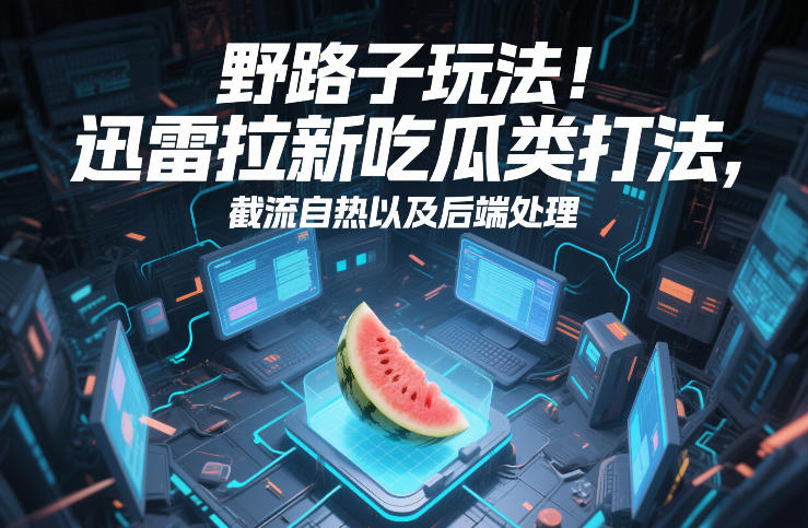 野路子玩法！迅雷拉新吃瓜类打法，截流自热以及后端处理-云讯网创