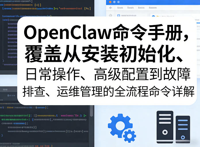 OpenClaw命令手册，覆盖从安装初始化、日常操作、高级配置到故障排查、运维管理的全流程命令详解-云讯网创