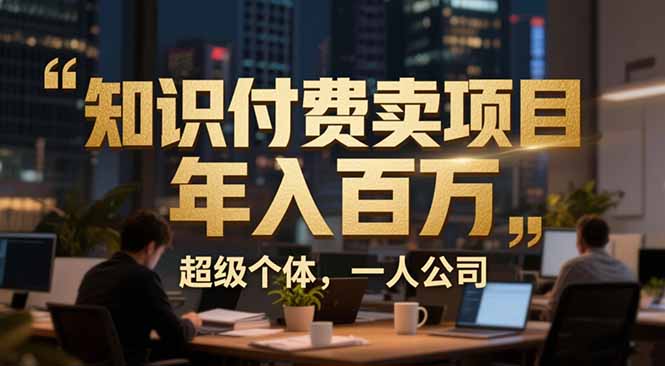 从0到年入百万：超级个体实战心得公开，个人IP×精准引流×成交系统全拆解-云讯网创
