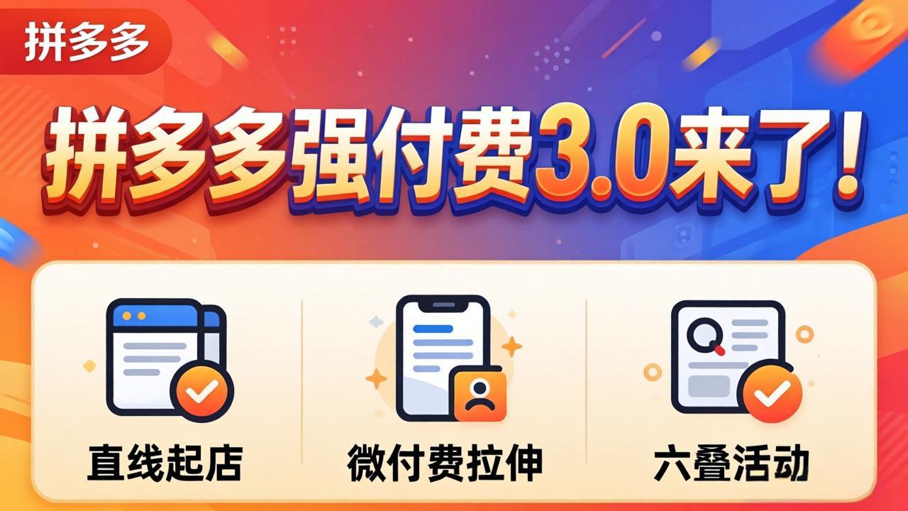 拼多多强付费3.0来了(更新4月-云讯网创