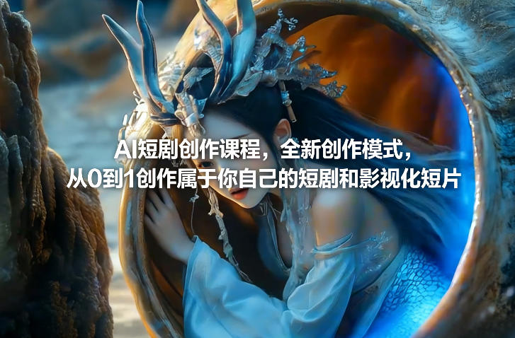 AI短剧创作课程，全新创作模式，从0到1创作属于你自己的短剧和影视化短片-云讯网创