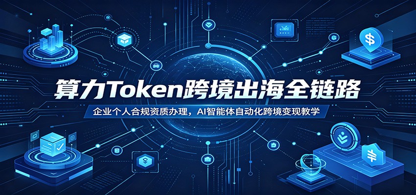 算力Token跨境出海全链路:企业个人合规资质办理,AI智能体自动化跨境变现教学-云讯网创