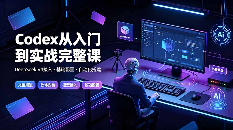 Codex从入门到实战完整课｜充值·安装·接入DeepSeek，记忆·插件·Skill·CLI·MCP全拆解-云讯网创
