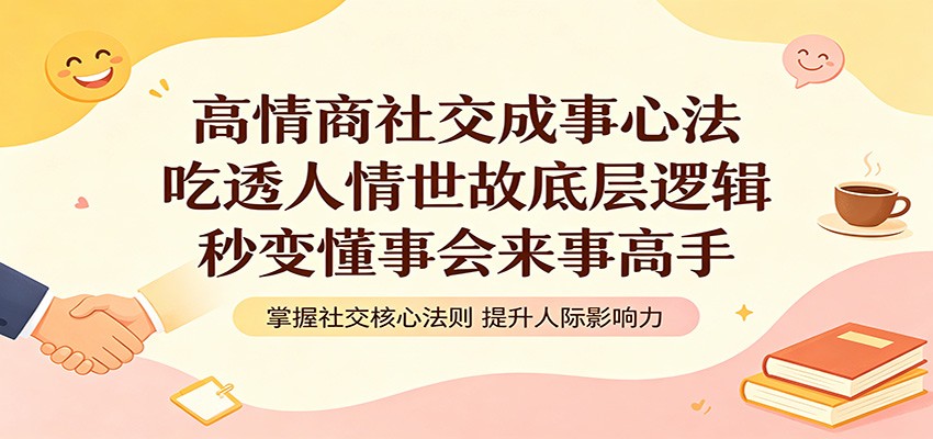 高情商社交成事心法：吃透人情世故底层逻辑，秒变懂事会来事高手-云讯网创