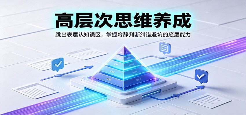 高层次思维养成：跳出表层认知误区，掌握冷静判断纠错避坑的底层能力-云讯网创