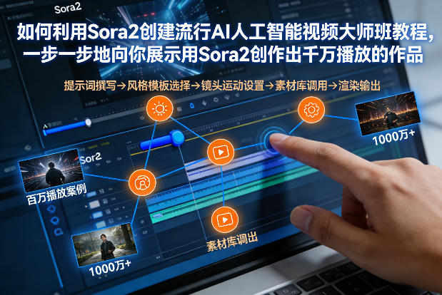 如何利用Sora2创建流行AI人工智能视频大师班，一步一步地向你展示用Sora2创作出千万播放的作品-云讯网创