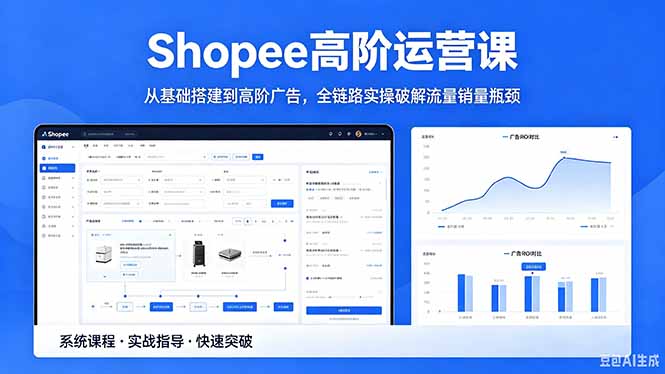 Shopee高阶运营课-2026年5月更新,从基础搭建到高阶广告,全链路实操破解流量销量瓶颈-云讯网创