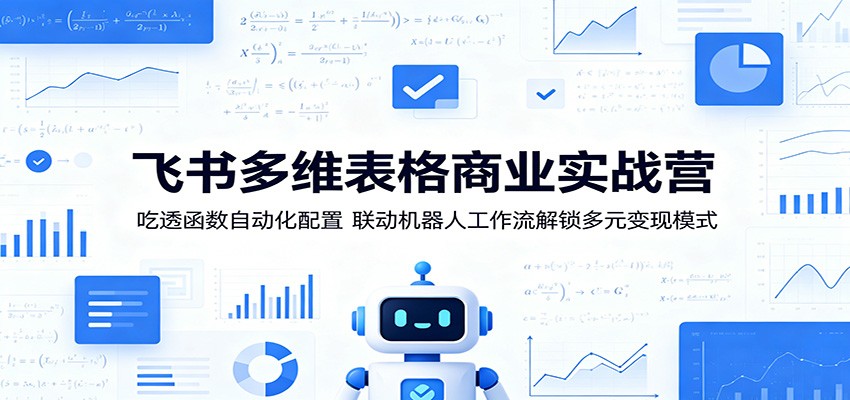 飞书多维表格商业实战营：吃透函数自动化配置，联动机器人工作流解锁多元变现模式-云讯网创