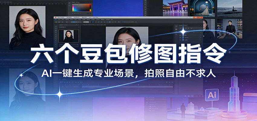 六个豆包修图指令：AI 一键生成专业场景，拍照自由不求人-云讯网创