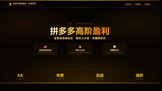 拼多多高阶盈利年费会员(更新3月31-云讯网创