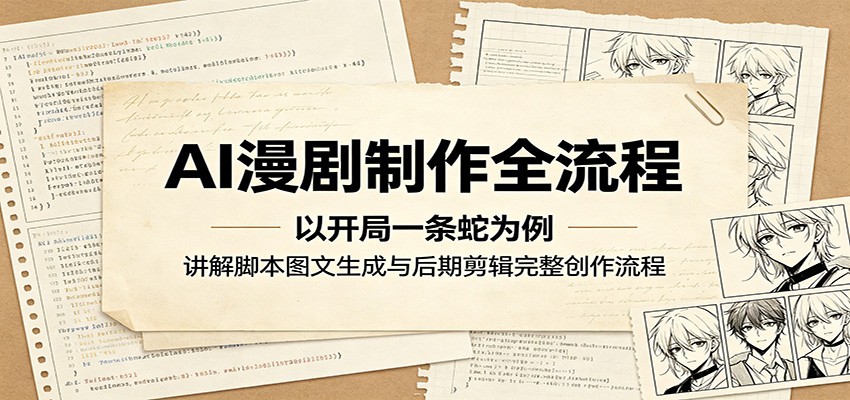 AI漫剧制作全流程：以开局一条蛇为例，讲解脚本图文生成与后期剪辑完整创作流程-云讯网创