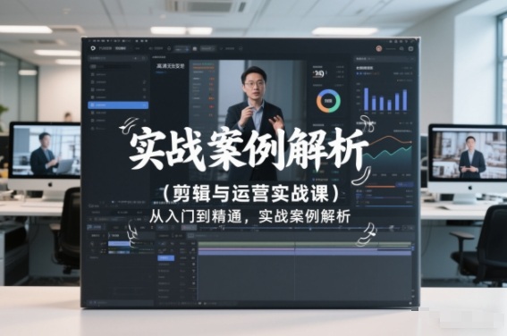 剪辑与运营实战课，从入门到精通，实战案例解析(更新2026)-云讯网创