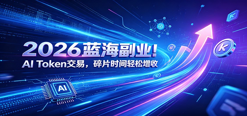 2026蓝海副业！AI Token交易，碎片时间轻松增收-云讯网创