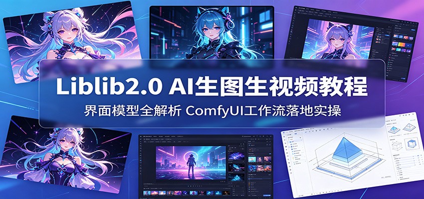 Liblib2.0 AI生图生视频教程：界面模型全解析，ComfyUI工作流落地实操-云讯网创