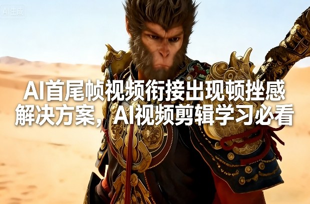 AI首尾帧视频衔接出现顿挫感解决方案，AI视频剪辑学习必看-云讯网创