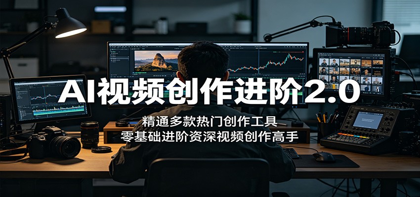 AI视频创作进阶2.0：精通多款热门创作工具，零基础进阶资深视频创作高手-云讯网创