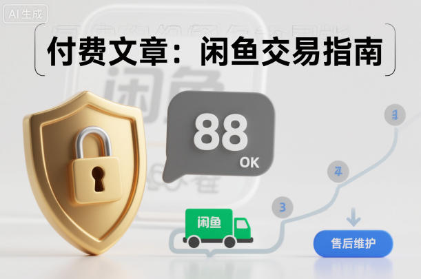 付费文章：闲鱼交易指南，怎么才能降低被坑被马扁的概率-云讯网创