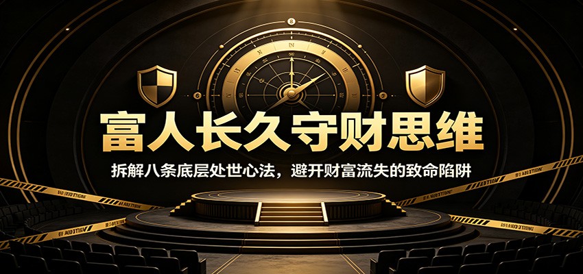 富人长久守财思维：拆解八条底层处世心法，避开财富流失的致命陷阱-云讯网创