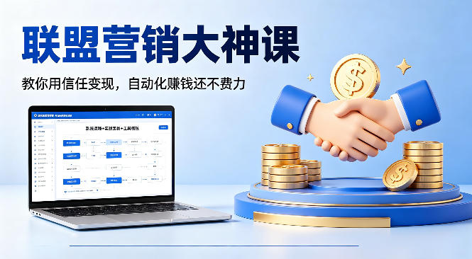 联盟营销大神课，教你用信任变现，自动化賺钱还不费力【原创双语字幕】-云讯网创