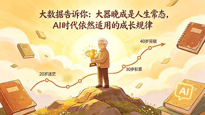 付费文章：大数据告诉你：大器晚成是人生常态，AI 时代依然适用的成长规律-云讯网创