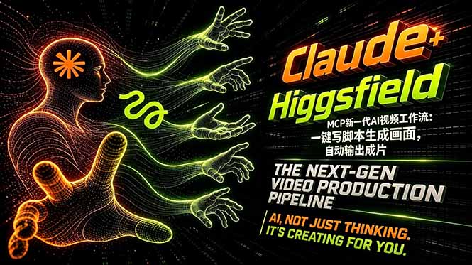 Claude+Higgsfield MCP新一代AI视频工作流：一键写脚本生成画面，自动输出成片-云讯网创
