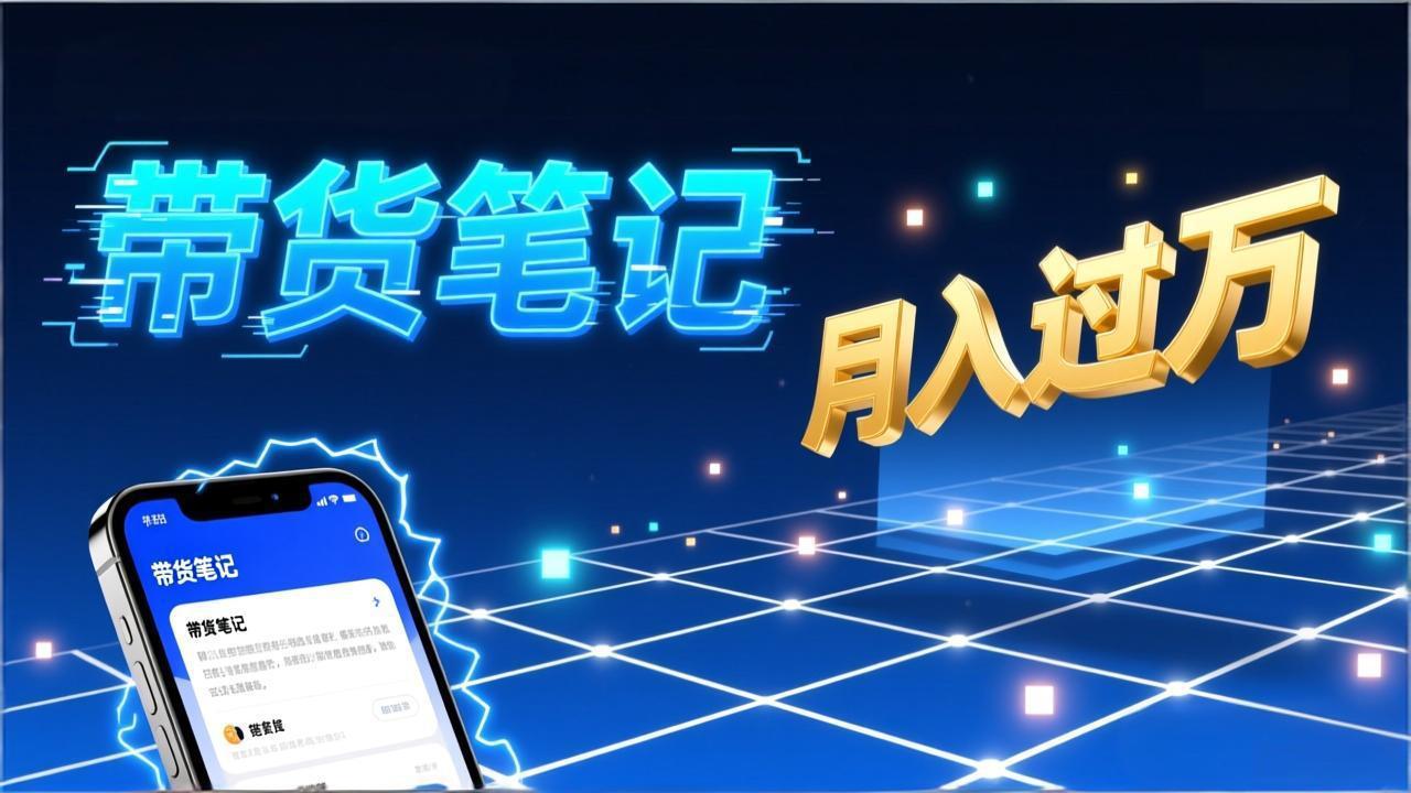 小红书爆款笔记带货实战:拆解封面标题正文全要素,手把手教你单篇笔记带货月入过万-云讯网创