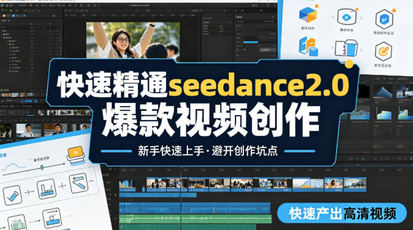 快速精通seedance2.0爆款视频创作，快速产出高清视频，避开大量创作坑点，新手也能快速上手-云讯网创