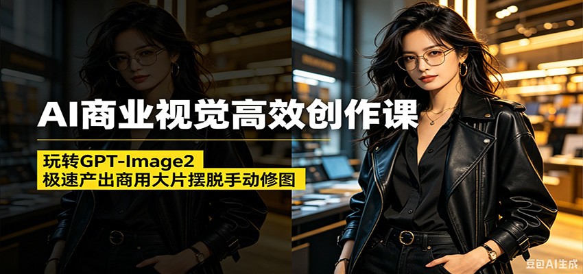 AI商业视觉高效创作课：玩转GPT-Image2，极速产出商用大片摆脱手动修图(更新)-云讯网创