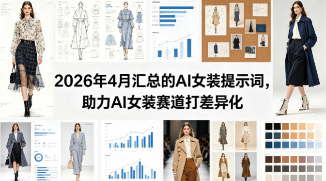 2026年4月汇总的AI女装提示词，助力AI女装赛道打差异化-云讯网创