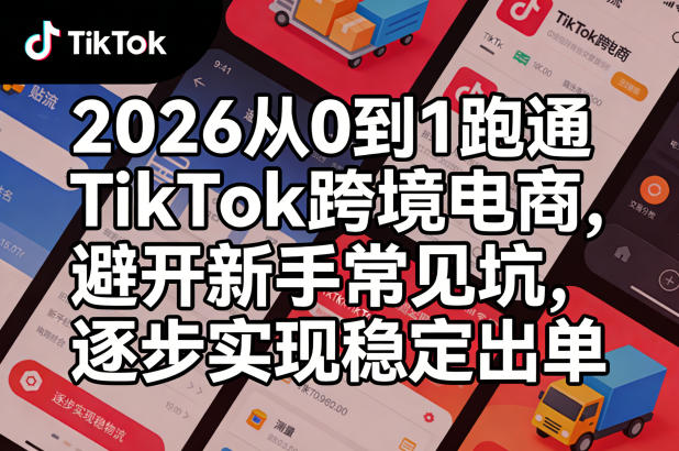 2026从0到1跑通TikTok跨境电商，避开新手常见坑，逐步实现稳定出单-云讯网创