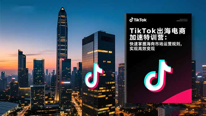 TikTok出海电商加速特训营-更新：快速掌握海外市场运营规则，实现高效变现-云讯网创