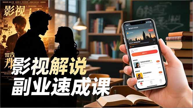 Tk影视解说副业速成课，软件安装、全流程实操、爆款预设，新手两周变现-云讯网创