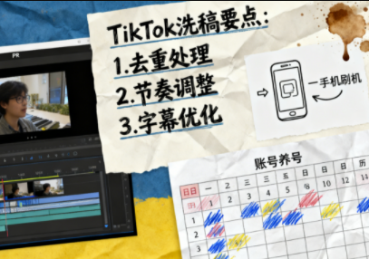 TikTok洗稿剪辑全流程课-云讯网创